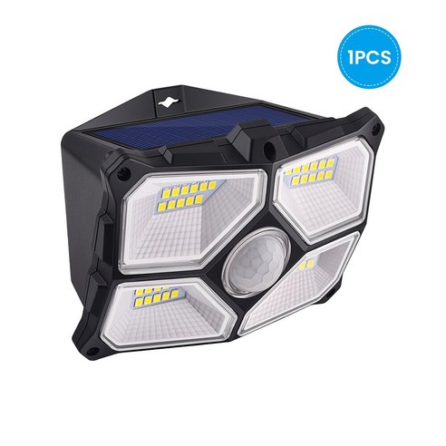 [KHTE] 태양광 Led 조명 야외 방수 40 LED 감지 가로등 태양광 정원 벽 램프, 1 PCS