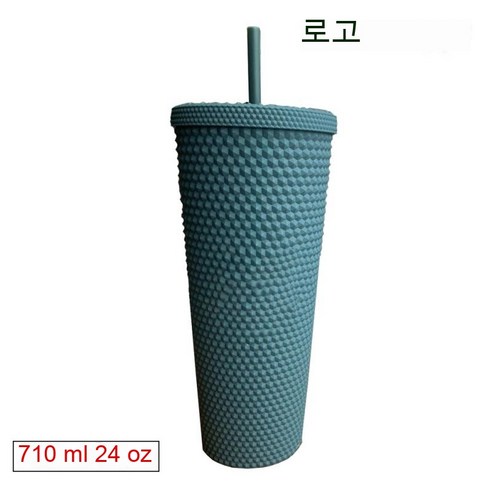 ANIASAI 여름 대용량 큐티 빨대 주전자 휴대용 플라스틱 컵 아이디어 물컵, 11_710ml
