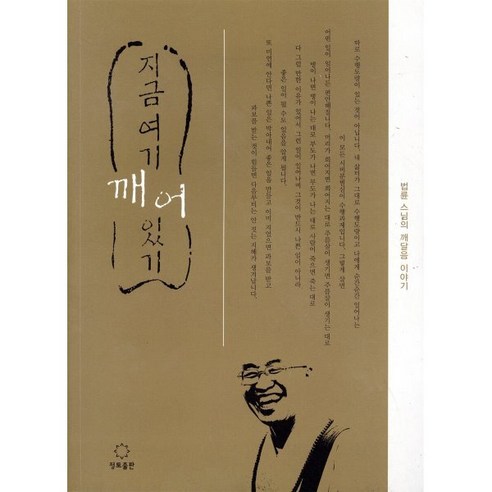 지금 여기 깨어있기(큰활자본):법륜 스님의 깨달음 이야기, 정토출판, 법륜