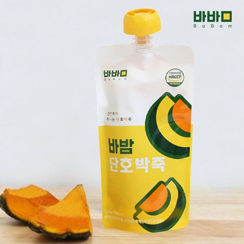 밤맛이나는 바밤 단호박죽 130g x 10봉(1box), 10개