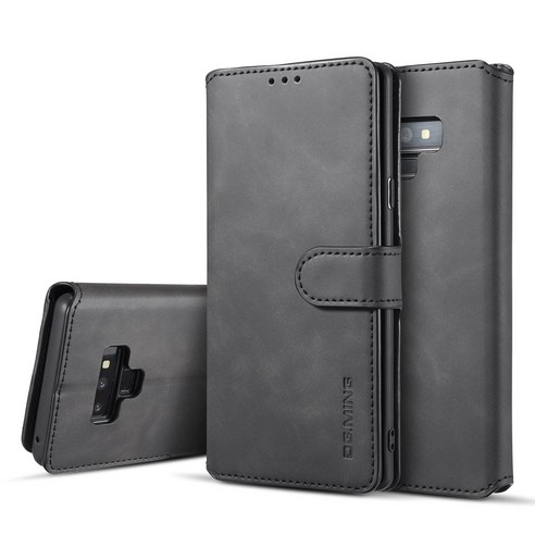 삼성 은하 Note9 케이스 Samsung Galaxy Note9 용 레트로 가죽 지갑 카드 슬롯 스탠드 플립 커버