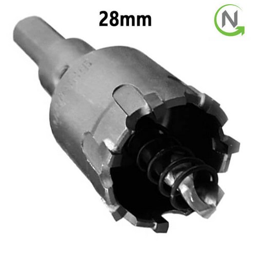 블랙불 초경 홀쏘 기리 28mm 홀커터 홀컷터 스텐 씽크 방화문 구멍 관통, 1개