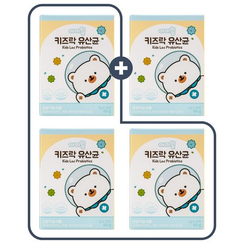 아이힐 키즈락 유산균 4개월분, 60g, 4개