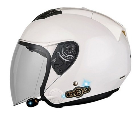 오픈페이스 헬멧 반모 오토바이 바이크 하이바 클래식 스쿠터 시스템 블루투스 경량 여름