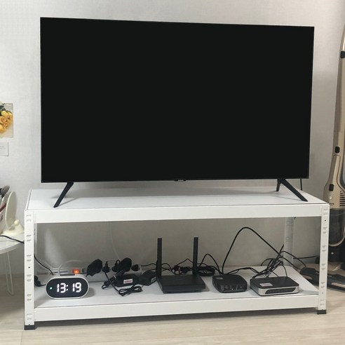 철제 티비 다이 거실장 TV 선반 T22, 400x300, 450, 화이트