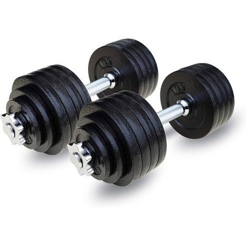 조절 무게주철 덤벨세트 105lbs, 1개