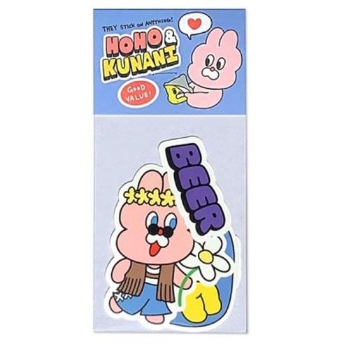 호호와 거난이 히피 호호 스티커팩, 1개