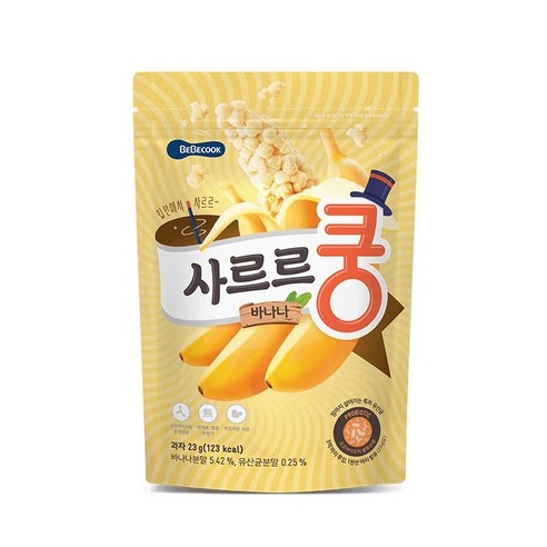 사르르쿵 과자 23g, 바나나, 10개