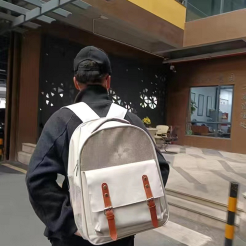 반려동물의 안락함과 안전을 위한 통풍성 백팩 스타일 이동가방