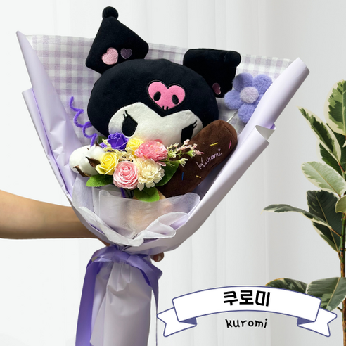 플라워허니B 산리오 빼빼로 인형꽃다발, 1개, 쿠로미