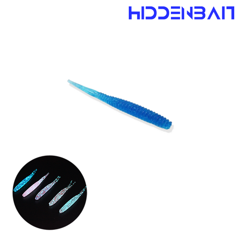 히든베이트 스콜 점발광 아징 볼락웜 2인치 루어, 05 Deep Blue, 1개