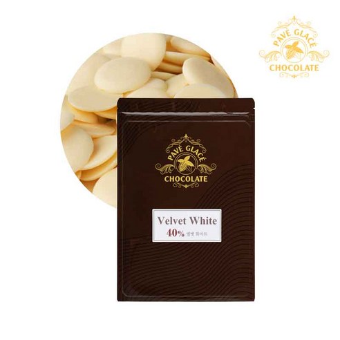 파베글라스 커버춰 화이트 초콜릿 40%, 100g, 24개