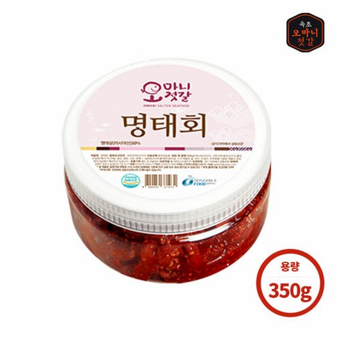 속초 무만난 수제 명태회무침, 350g, 1개