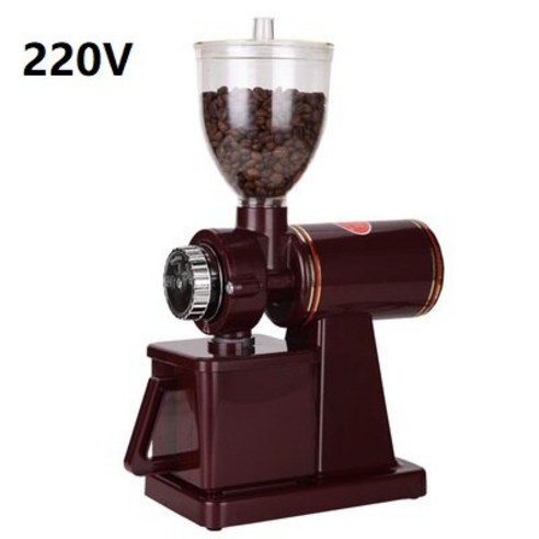 [SW] 110V 220V 전기 커피 그라인더 레드/블랙 사용 가능 커피 콩 그라인더 기계 원두 그라인딩 머신, 220V red