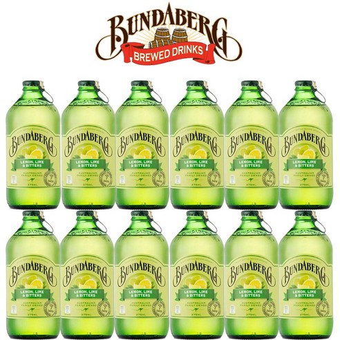분다버그 레몬라임 앤 비터, 375ml, 12개