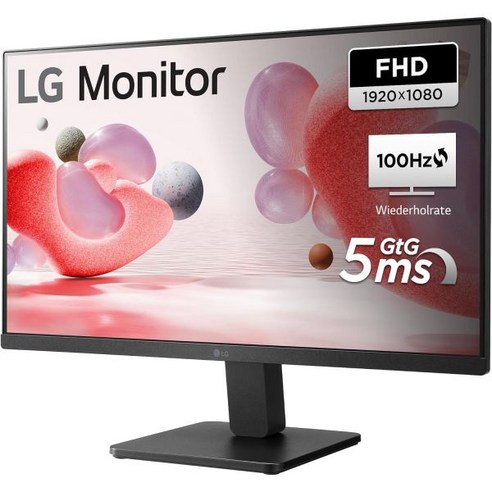 24인치모니터 Besuche den LGStore LG 풀HD 모니터 24MR400B.AEUQ 24인치 IPS 패널 FreeSync VESA FDMI 100Hz 검은색 638496