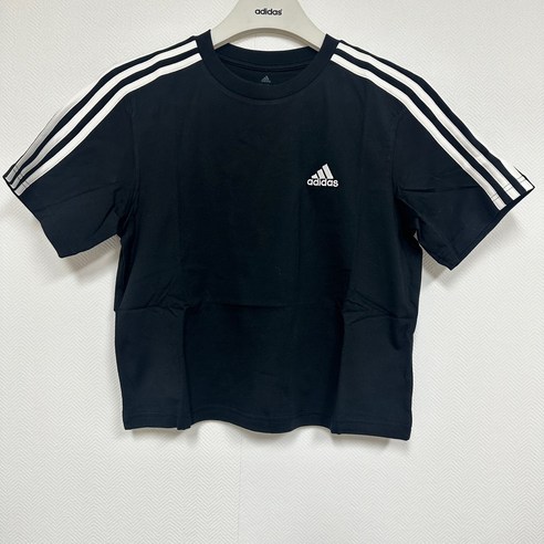 [아디다스] 3S 크롭 반팔티 (HR4913) 블랙/여성 아디다스크롭티