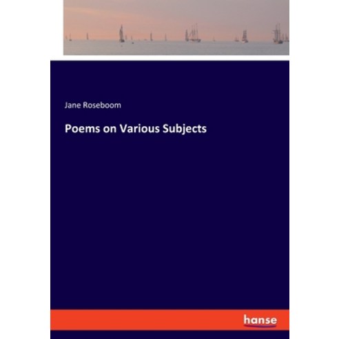 (영문도서) Poems on Various Subjects Paperback, Hansebooks, English, 9783348079198