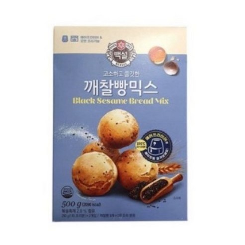 백설 깨찰빵믹스, 500g, 4개