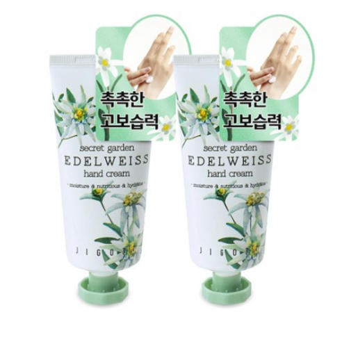 에델바이스 고보습 꽃 향기 좋은 핸드크림, 2개