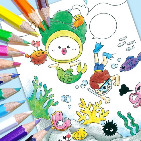앤펀 어린이 창의팡팡 컬러링북 재미있는 소리와 함께하는 즐거운 색칠놀이 창의력 집중력을 키우는 특별한 선물