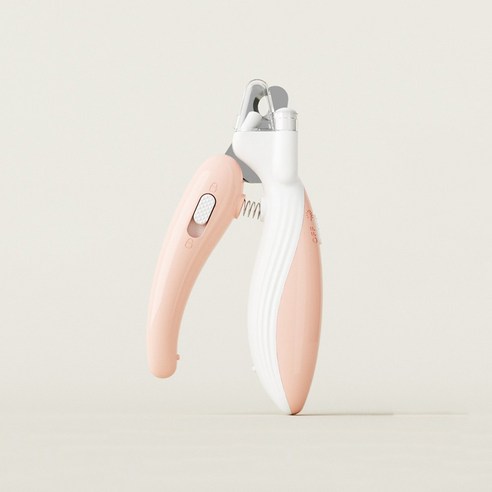 이지유 펫 LED 혈관보호 발톱깎이 고양이 강아지 발톱 정리, 1개, 핑크 화이트