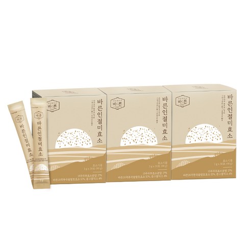 바른 인절미 효소 곡물 발효 효소식품, 3박스, 90g