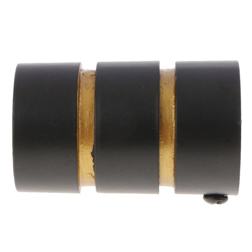 ST SHOP 1Pcs 커튼로드 헤드/엔드/커튼 폴 결승 Dia 28mm, 블랙 실린더, {"수건소재":"금속"}