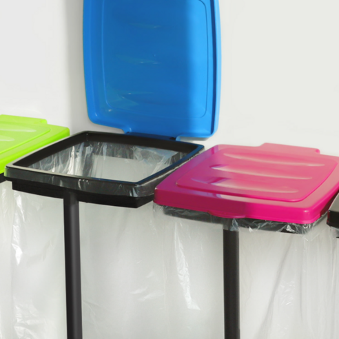 분리수거의 새로운 표준: 분리수거 재활용 비닐걸이 거치대 4P