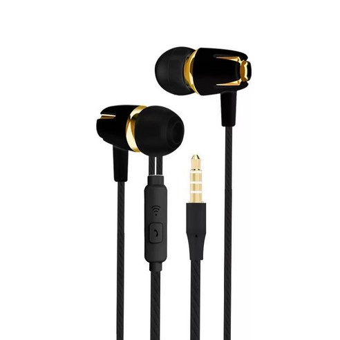 DFMEI EAR -IN -EAR 헤드폰은 Xiaomi Vivo Huawei Honor Oppo 안드로이드 휴대폰 라인 제어 밀 체중베이스를 사용하는 데 적합합니다., Michael [Black Gold]로 회전