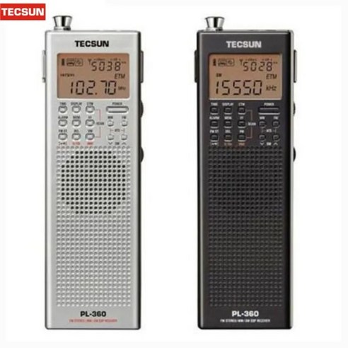 FM라디오 PL 360 휴대용 디지털 USB AM 포켓 레코더 단파 PLL DSP ETM SW MW LW 수신기 pl360 신제품, 1.Black, 블랙