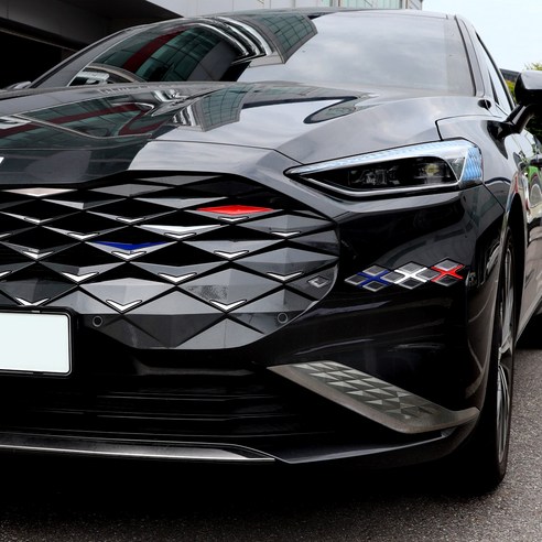 [카무] K8GL3 사이드미러 그릴 스트래치 방지 포인트 데칼 스티커 [호환상품], C_영국_화이트, 1개