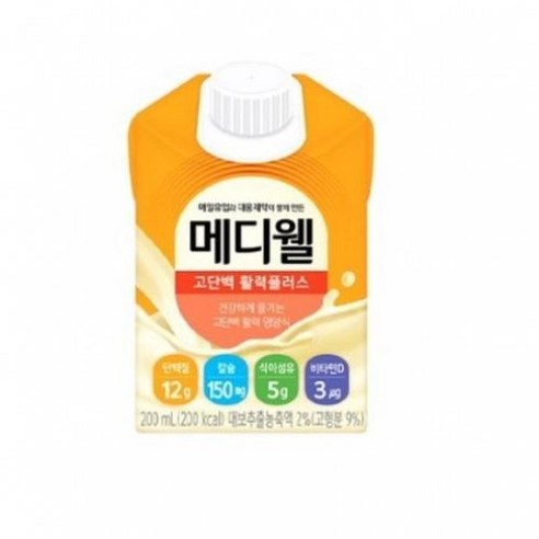 메디웰 고단백 활력플러스 균형영양식, 200ml, 76개