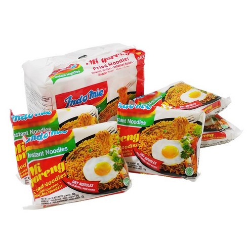 INDOMIE Halal Migoreng Fried Flavor Instant Noodle 80g (Set of 5) 400g 할랄 미고랭 프라이드 라면, 5개