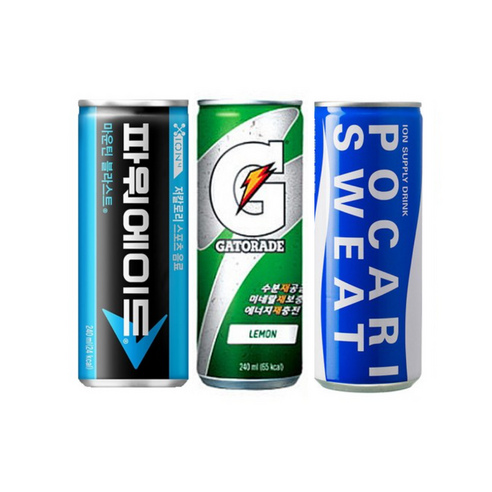 파워에이드 240ml &게토레이 240ml &포카리스웨트 245ml X 각10개(총30개) 이온음료 스포츠음료 수분섭취, 1세트