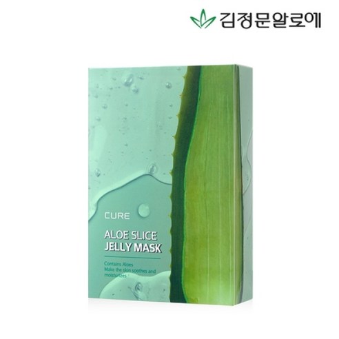 김정문알로에 [김정문알로에] 큐어 알로에 젤리 마스크팩 시즌4 (10매), 10개