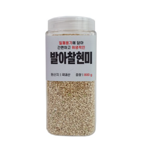 대한농산 통에담은 발아찰현미, 800g, 4개