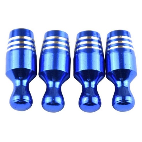 5pcs 자전거 자전거 프레스타 밸브 캡 자동차 오토바이 트럭 미국 밸브 캡, 블루, 10mm, 알루미늄 합금
