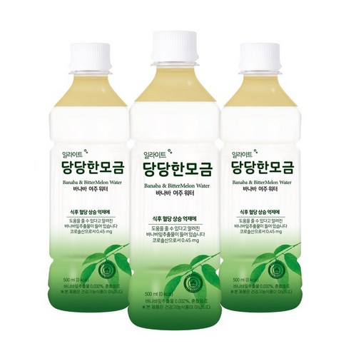 일라이트 당당한모금 바나바잎추출물 함유 여주차 알칼리수, 3박스, 20병, 500ml