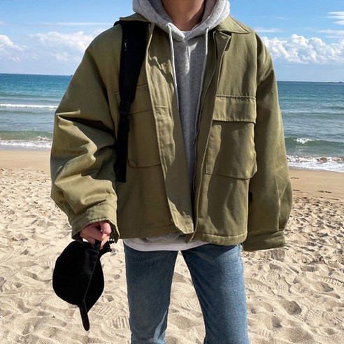 O-2689 BARRIER 오버핏 빅포켓 데일리 패딩 야상 - 남녀공용, 할인 혜택, 평균 평점 4.5/5