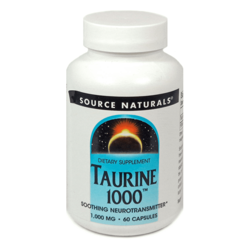 소스네츄럴스 Source Naturals 타우린 1000mg 캡슐, 60정, 1개
