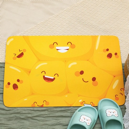 세어구트 굿스마일 빨아쓰는 규조토 발매트 40*60cm, cute SMILE