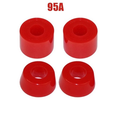 킥보드 부품 수리 교체 4pcs 스케이트 보드 트럭 부싱 롱 보드 피벗 컵 pu 보드, red95a