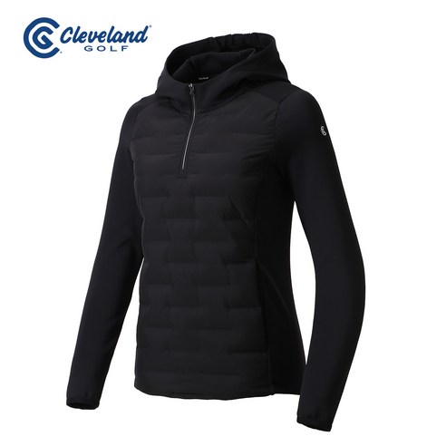 필드의 여왕을 위한 선택, 클리브랜드골프 에어튜브 브릭패턴 쿠션기모 여성 후디 긴팔 티셔츠 클리브랜드