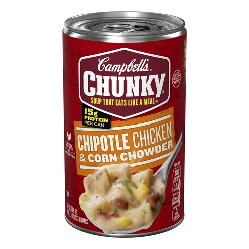 캠벨스 청키 치폴레 치킨 & 콘 차우더 수프, 533g, 1개