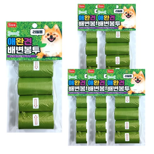 에스엠 애완견 배변봉투 리필, 6개, 4롤