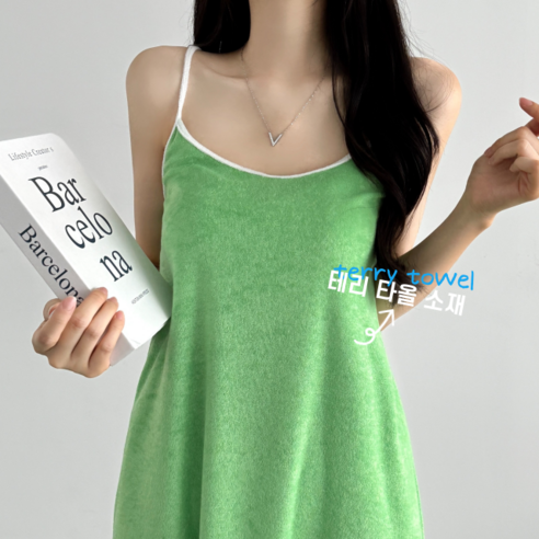 여름[깔별소장] 테리 타월 미니 원피스 비치웨어 바캉스 흠뻑쇼 워터밤 페스티발