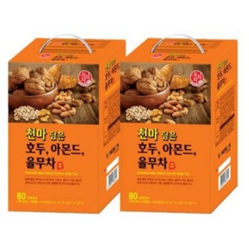우리차 천마 담은 호두 아몬드 율무차 80p, 18g, 80개입, 2개
