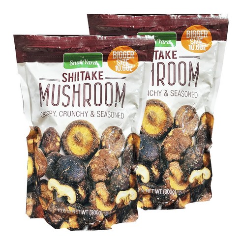 SNAK YARD 크런치 야채칩 표고버섯 칩 300g SHIITAKE MUSHROOM CHIPS