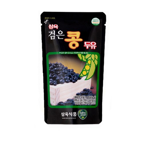 삼육두유 검은콩 두유 파우치, 190ml, 100개